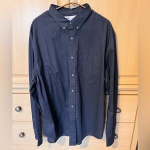 Old Navy Dark Blue Casual Button-Down Shirt, XXL